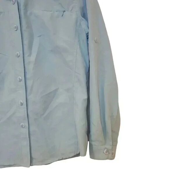 Guide's Choice Women's Light Blue Rayon/Tencel/Spandex Button Front Fishing Shir - Picture 7 of 12